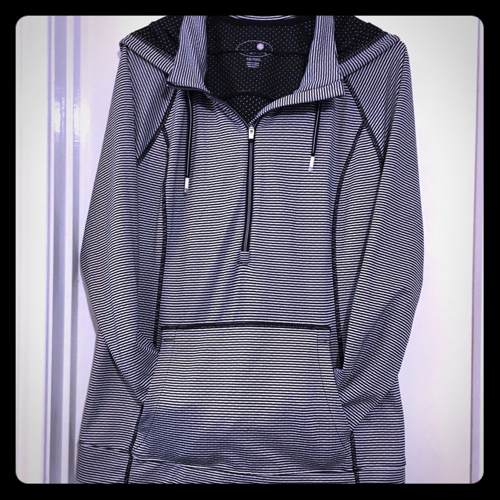 Tangerine half zip hoodie NWT